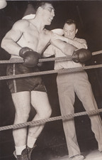 1936 Press Photo Referee Stops Heavyweight Primo Carnera in Leroy Haynes Fight picture