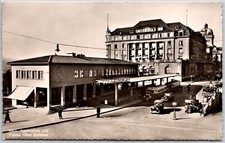 Berne Place Du Casino Et Palace Hotel Bellevue Real Photo RPPC Postcard picture