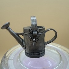Vintage 1994 Gianna Rose Miniature Pewter Watering Can Figurine Trinket Spain picture