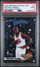 2026 UD SPACE JAM 30TH ANNIVERSARY COSMOS #10 MICHAEL JORDAN PSA 9 picture