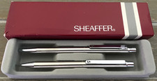 Rare Vintage Sheaffer Pen & Pencil Set Chrome 703-2155 NOS picture