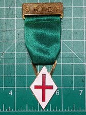 Rosicrucian - Obscure Freemasonry - Ribbon & Medal - Masonic - SRICF picture