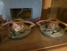 Roseville Magnolia Candle Holders, 1156-2 1/2 picture