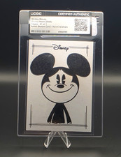 Topps 2026 Disney Neon Mickey Mouse 1/1 Artist Sketch CGC Auth Kevin Graham picture