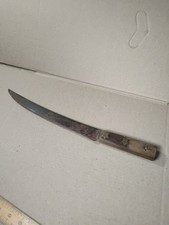 Antique Foster Bros Butcker Knife w/ Star Rivet Handle picture