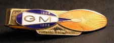 Vintage G.M.General Motors 1908-1958 Forward From Fifty Enameled Tie Clip picture