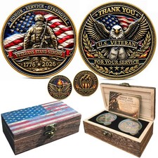 250th Anniversary Commemorative Military Coin Gift Set - Veteran Collector's Edi picture