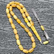 Baltic Amber Rosary, 20 Gram, 5*11 milim, Kehribar Tesbih, Tesbih, Misbaha picture