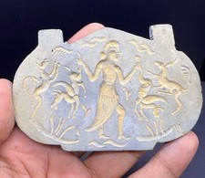 Near Eastern Rare Old Historical Story Scenic Engrave Intaglio Amulet picture