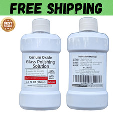 3.3oz (100ml) Cerium Oxide Glass Polishing Liquid – Deep Cleaning & Removes Wipe picture