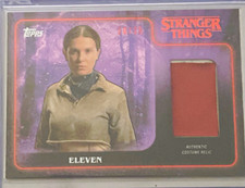 2025 Topps Stranger Things Eleven Purple Costume Relic Trading Card RARE picture