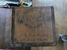 1870s Victorian Wood Crate Valentine's Varnishes New York Advertising Valspar  picture