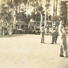 Chinese Nationalist Soldiers Japanese Basketball Game Tientsin China c1934 Photo picture