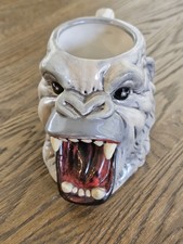 Hollywood Wax Museum King Kong Coffee Cup Mug Gray Ceramic Rare picture