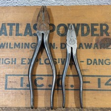 Vintage Westinghouse? USA Linesman Plier Set Of 2 picture