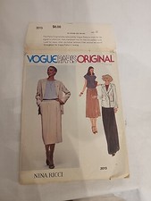 Vtg 1978 Vogue Paris Original Pattern 2013 Nina RICCI Misses 10 Uncut DIY Crafts picture