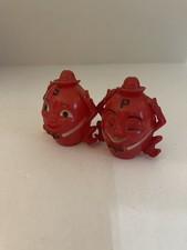 Vintage Humpty Dumpty Salt Pepper Shakers Plastic 3