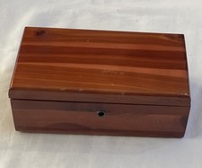 Vintage Lane Miniature Cedar Chest Wood Jewelry Keepsake Box Omaha Nebraska picture