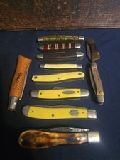 VINTAGE POCKET KNIFE LOT BUCK CREEK CAMILLUS KABAR IMPERIAL CONGRESS STOCKMAN picture