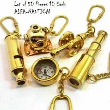 Nautical Telescope Compass Whistle Diving Helmet Cannon Key chain Set of 50 Unit picture