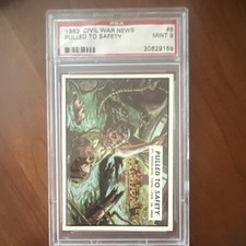 Topps 1962 Civil War News #6 Pulled to Safety PSA 9 Non-Sport Card picture
