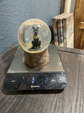 Ebros Black and Gold Goddess Bastet Cat Glitter Snow Globe 65mm Small 3.5