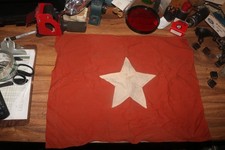 Original vet bring back NVA Viet Cong flag 22 x 18 inches picture
