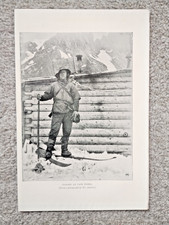 Dr Fridtjof Nansen at Cape Flora - Antique Print - 1900 picture