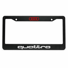Audi Quattro Aluminum Metal License Plate Frame 12x6 in US Standard Fans Gift picture