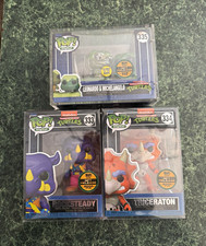 Funko Pop TMNT 3-Pack Vinyl Lot Rocksteady #333 Triceraton #334 GITD picture