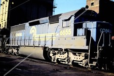 CR Conrail SD45-2 #6655 Original Kodachrome Slide BETHLEHEM PA 1977 picture