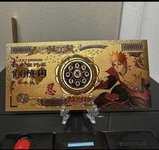 Gold Foil Plated Yahiko / Pain Naruto Banknote Anime Collectible picture