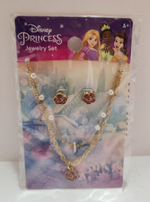 Disney Princess Belle Beauty & The Beast Jewelry Earrings Necklace Costume picture