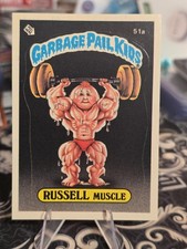1985 Topps Garbage Pail Kids Russell Muscle #51a Series 2 GPK OS2 Diploma Back picture