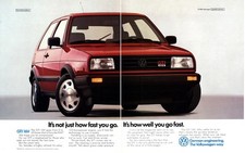 1988 Volkswagen GTI 16V: Not Just How Fast You Go Vintage Print Ad picture