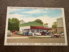 NY Yonkers New York The Fair Trade Auto Service Corp Westchester County Postcard picture