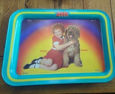 Vintage 1981 Annie & Sandy Folding Kids Snack & Play Tray 17.5