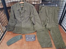 GDR NVA FDA FIELD SERVICE UNIFORM JACKET & TROUSERS + ACCESSORIES picture