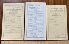 Lot 3 Deep River Music Festival Programs 1935 Deep River CT picture