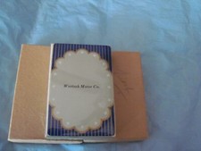 WERTSCH MOTOR OIL - SEALED DECK OF BRIDGE PLAYING CARDS - REMEMBRANCE REDI-SLIP  picture