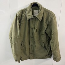 VTG 70s USN US Navy Military A-2 Intermediate Cold Weather Deck Jacket Medium picture
