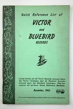 1943 RCA Victor Red Seal Black Label Bluebird Records Quick Reference List 752A picture