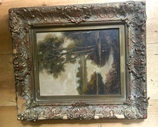 Silver Metal Rectangular Victorian Floral Ornate Frame 17 x 15 in, 10 x 8 picture