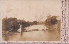 K13/ Johnsonville New York RPPC Postcard c1910s Railroad Bridge Disaster 444 picture