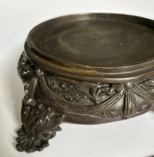 Antique Cast Bronze Base Display Stand 6