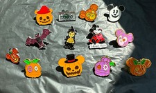 Halloween Themed 5 Walt Disney World Park Trading Pins Set picture