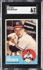 1963 TOPPS #126 BOB UECKER SGC 6 picture