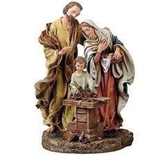 Roman Joseph's Studio Holy Family in Carpenter Shop Figurine 8.5 Inch picture