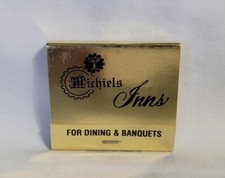 Vintage Michiels Inns Restaurant Wisconsin Matchbook Advertising Matches Full picture