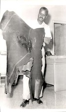 LD355 1964 Wire Photo SKINDIVING SUIT AFTER VISCIOUS SHARK ATTACK SAN FRANCISCO picture